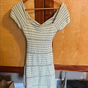 Hollister Elegant Off-Shoulder Knit Dress